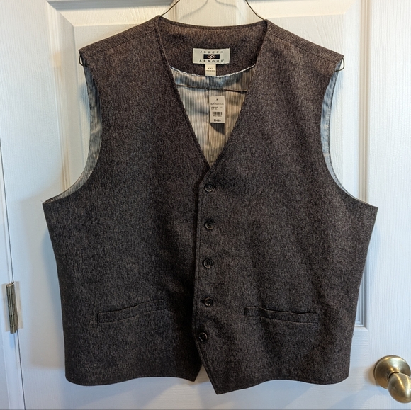 Joseph Abboud Brown Vest - Picture 1 of 7